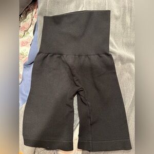 OOTDfash High-Waist Black Biker Shorts